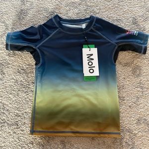 Molo UPF Rash-guard NWT size 3Y/4Y Blue-Green Ombré